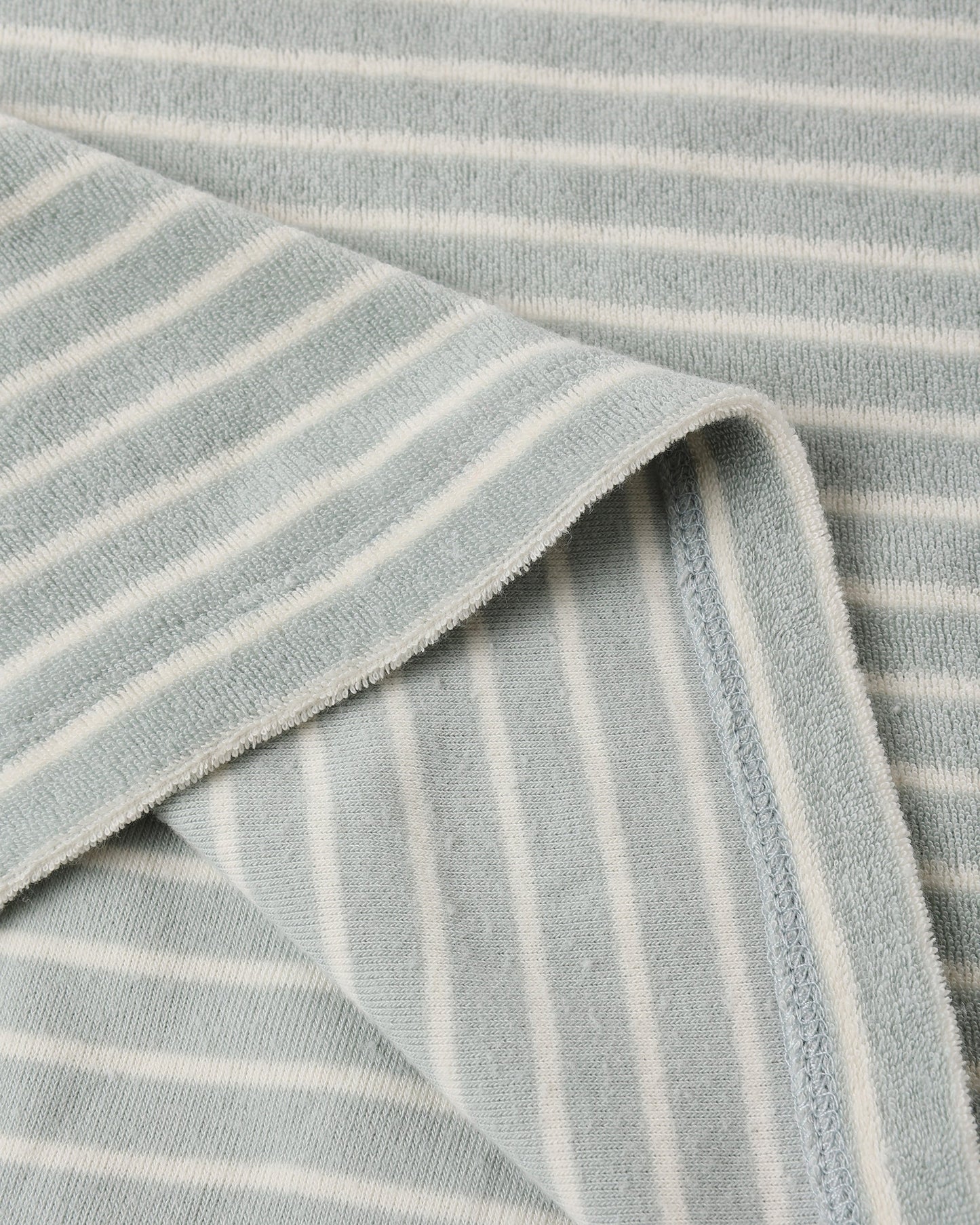 Terry Relaxed Tee Seafoam Stripe