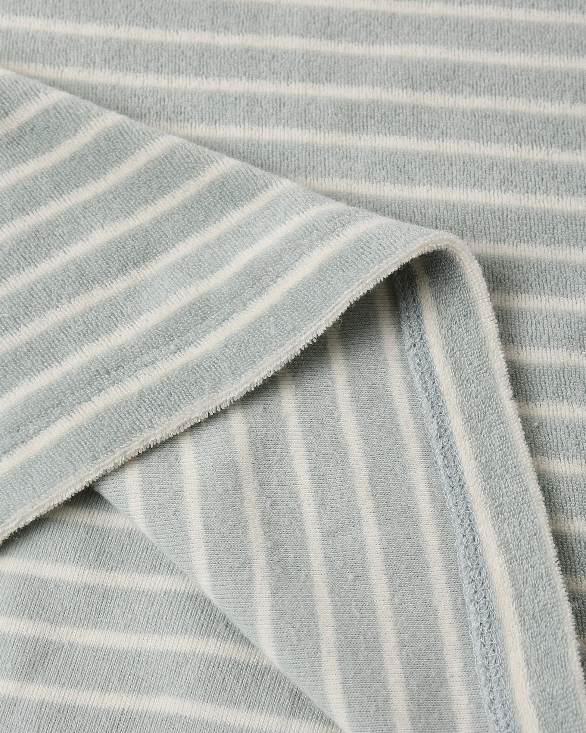 Terry Relaxed Tee Seafoam Stripe