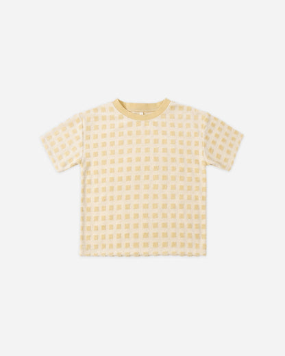 Relaxed Tee Butterscotch Grid