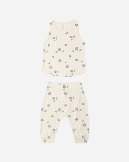 Tank + Slouch Pant Set Seashells