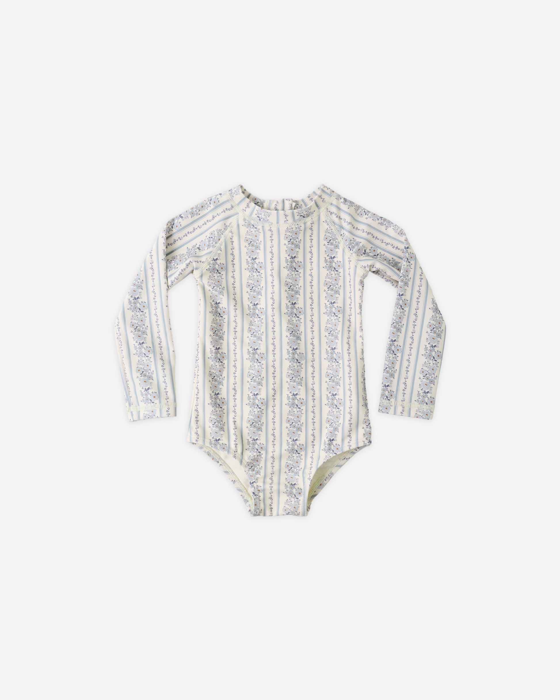 Delphine Rashguard One-Piece Blue Floral