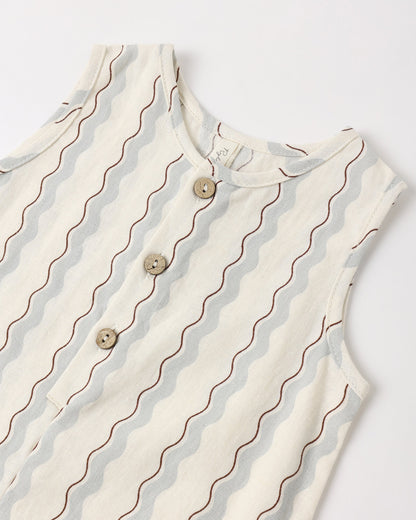 Maverick Romper Wave Stripe