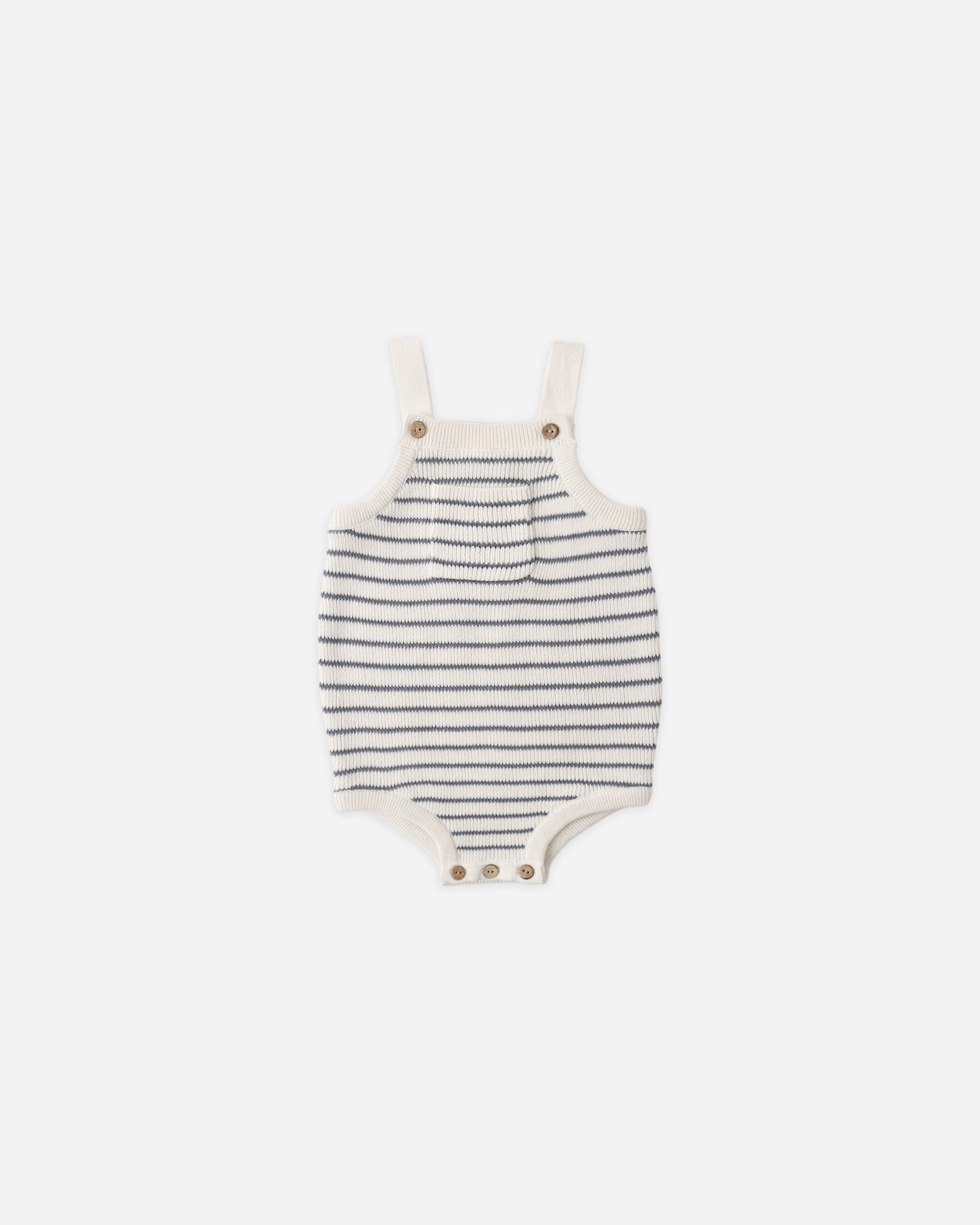 Ashton Knit Romper Marine Stripe