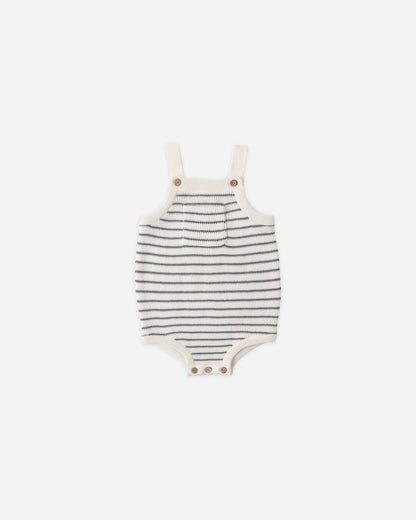 Ashton Knit Romper Marine Stripe