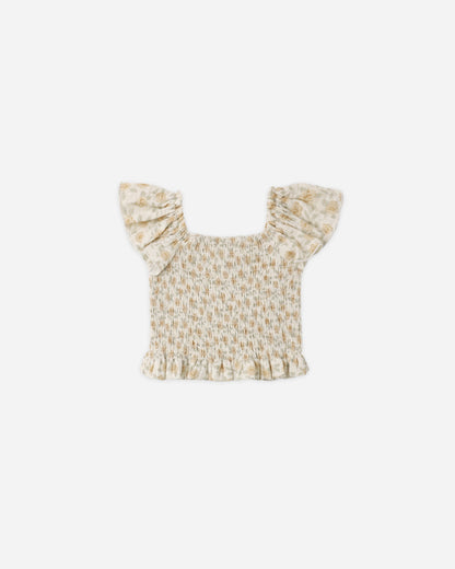 Zayla Top Yellow Floral