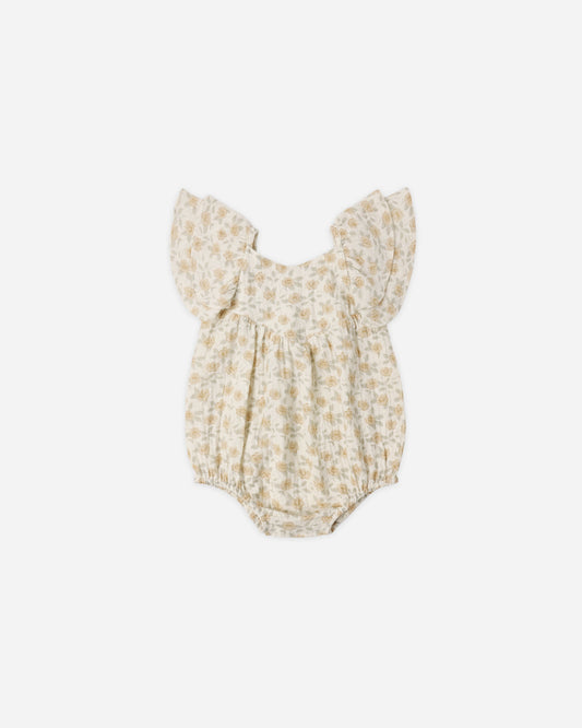 Roxy Romper Yellow Floral