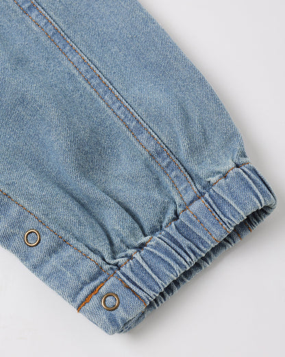 Cargo Baby Overall Washed Blue