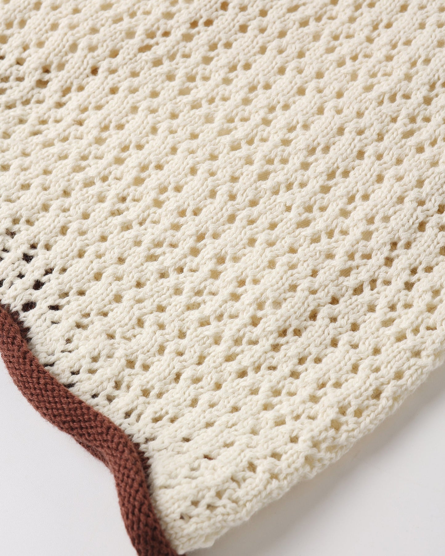 Crochet Tank Mini Dress Natural
