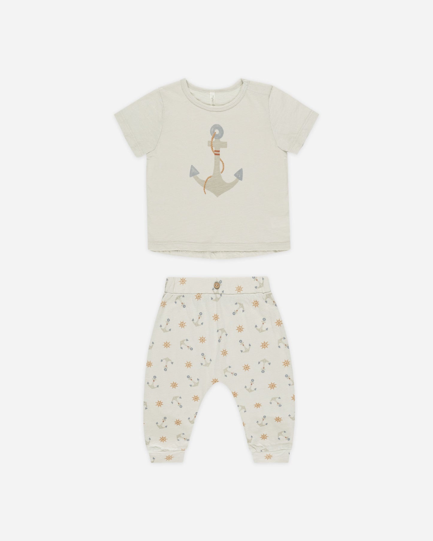 Tee + Slouch Pant Set Anchors