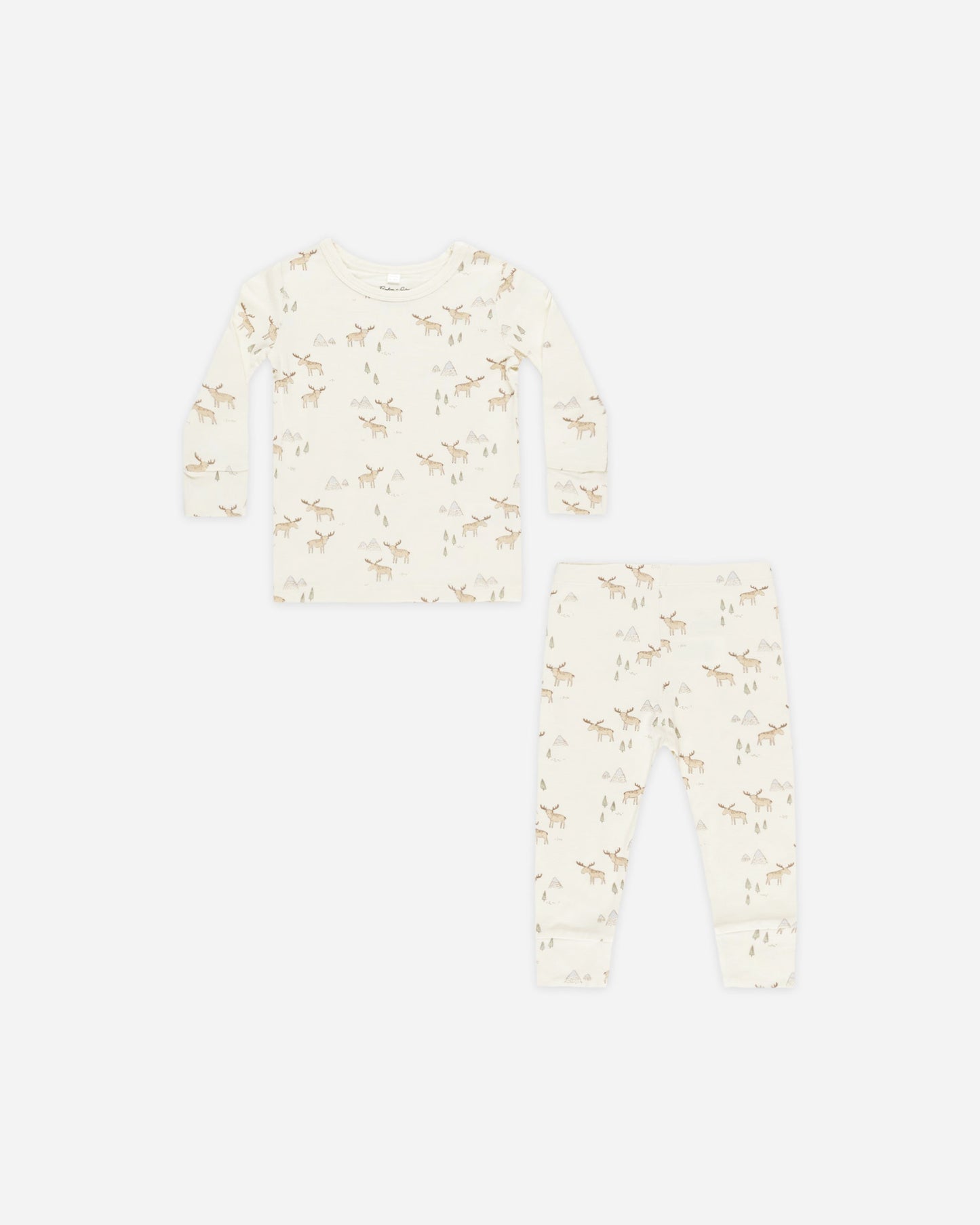 Long Sleeve Pajamas Moose