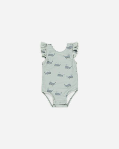 Scoop Back Onepiece Whales