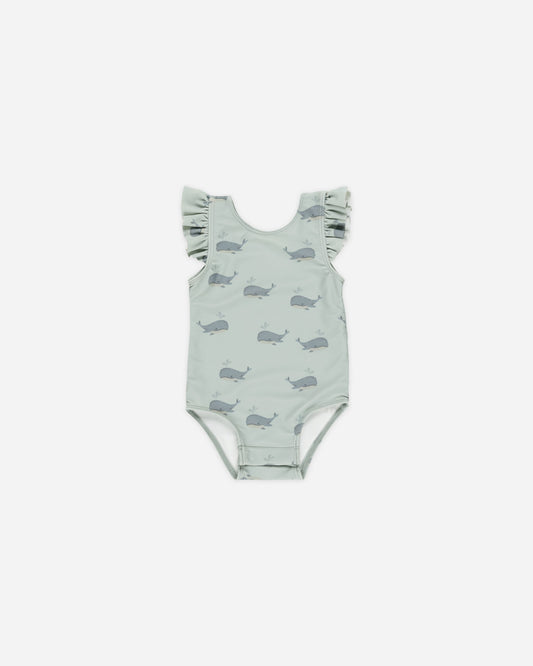 Scoop Back Onepiece Whales