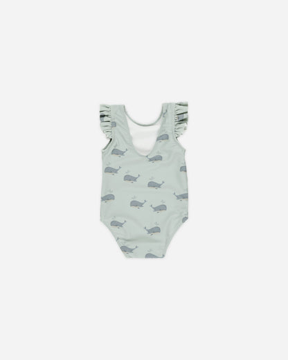Scoop Back Onepiece Whales