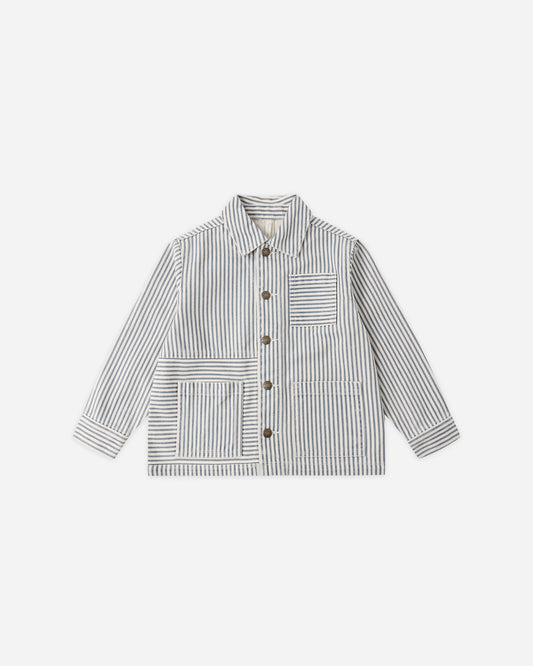 Denim Jacket Railroad Stripe