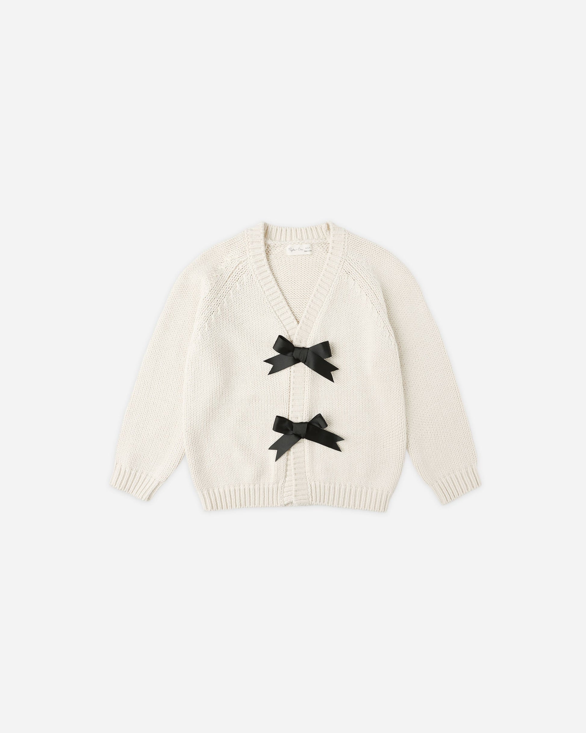 Bow Cardigan Natural