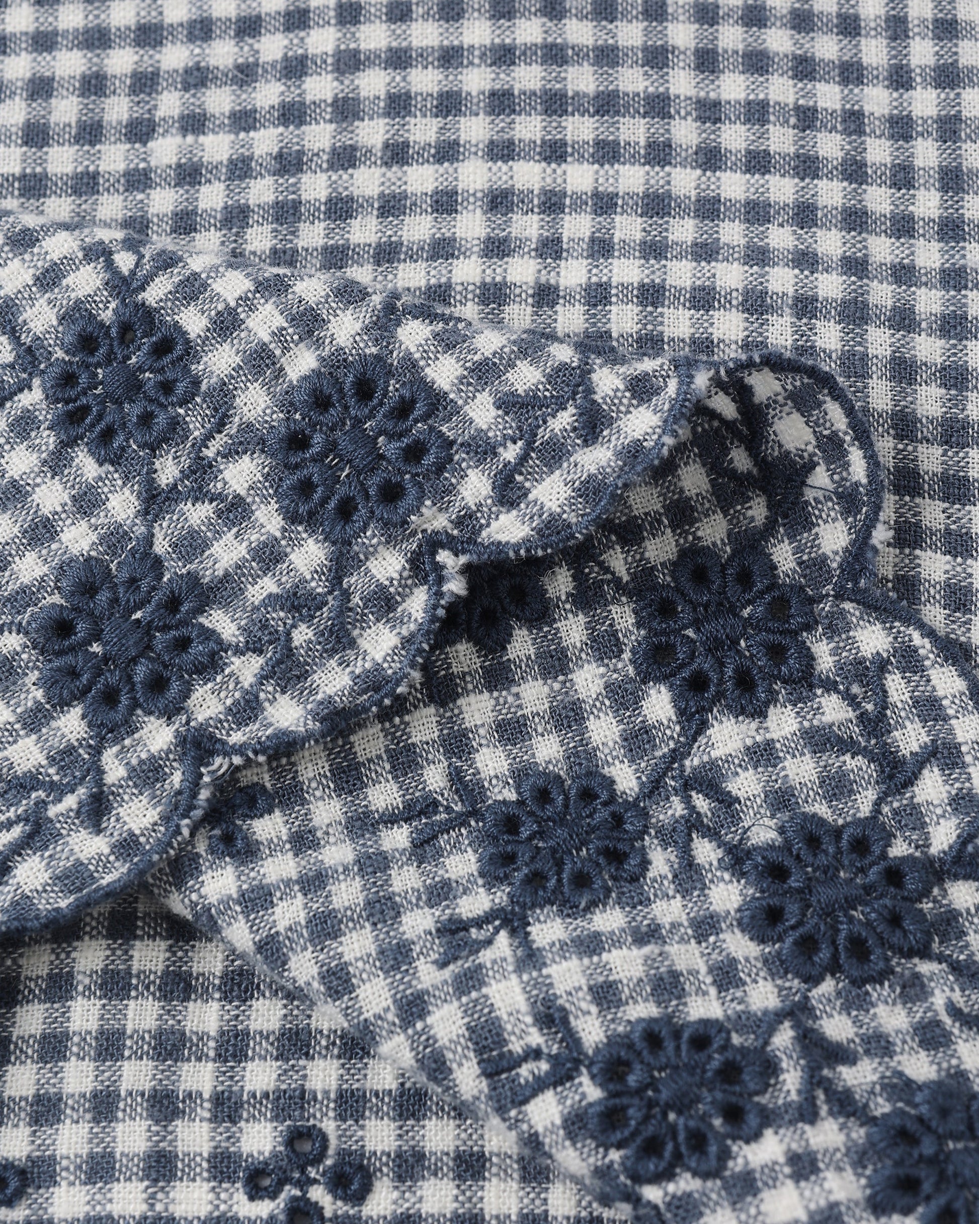 Lennon Dress Marine Gingham