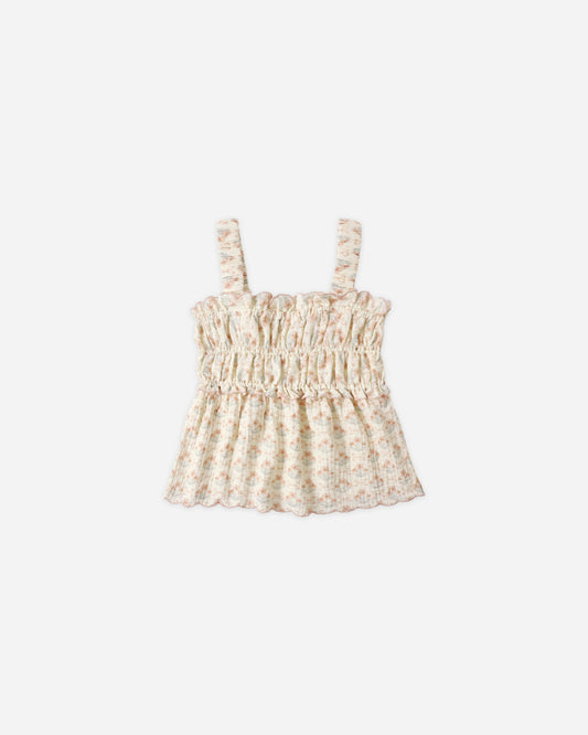 Smocked Tank Blossom