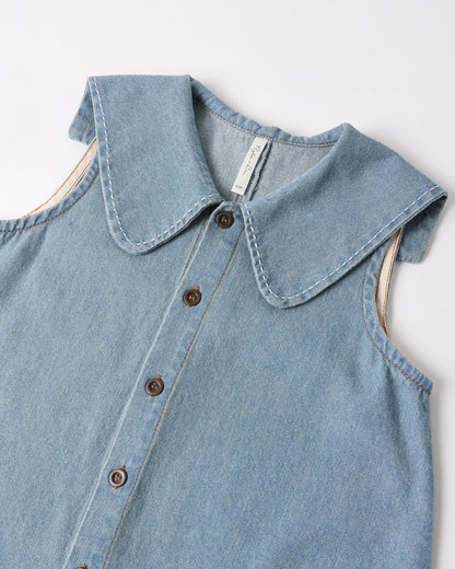 Adria Dress Washed Blue