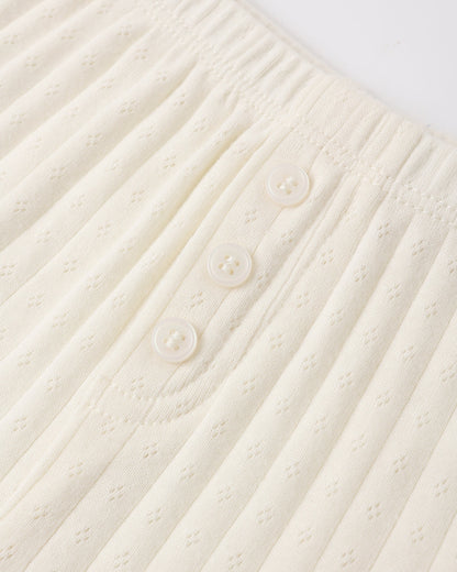 Pointelle Lounge Set Ivory