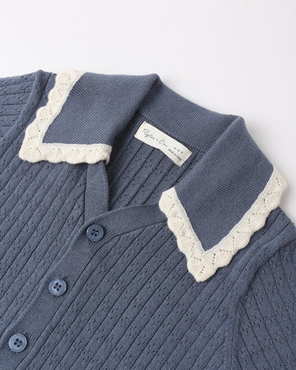 Sloane Knit Top Marine