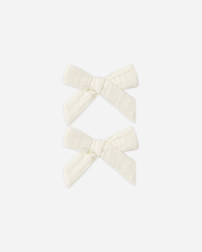 Bows, Set Of 2 Ivory