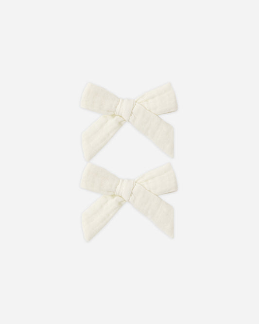 Bows, Set Of 2 Ivory