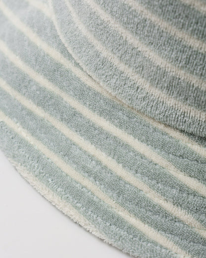 Bucket Hat Seafoam Terry Stripe