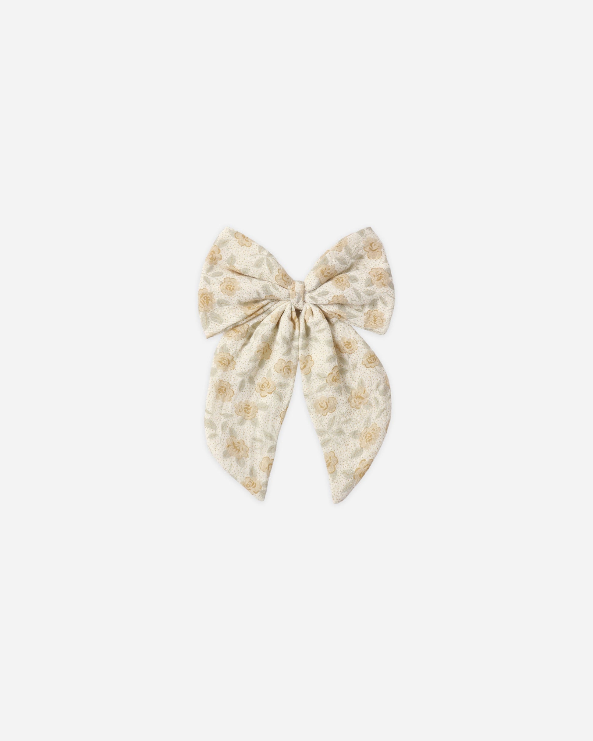 Oversized Bow Yellow Floral