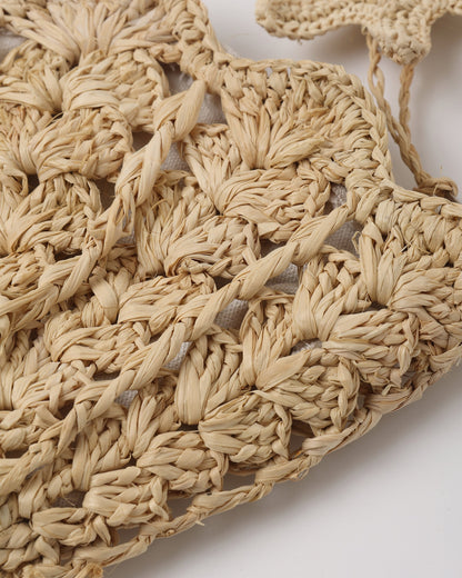 Shell Purse Straw