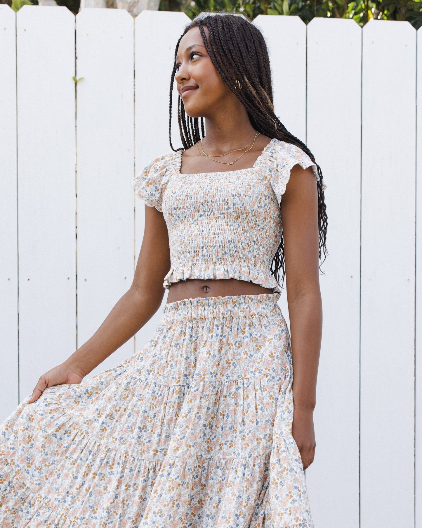 Teen Zayla Top Flower Fields