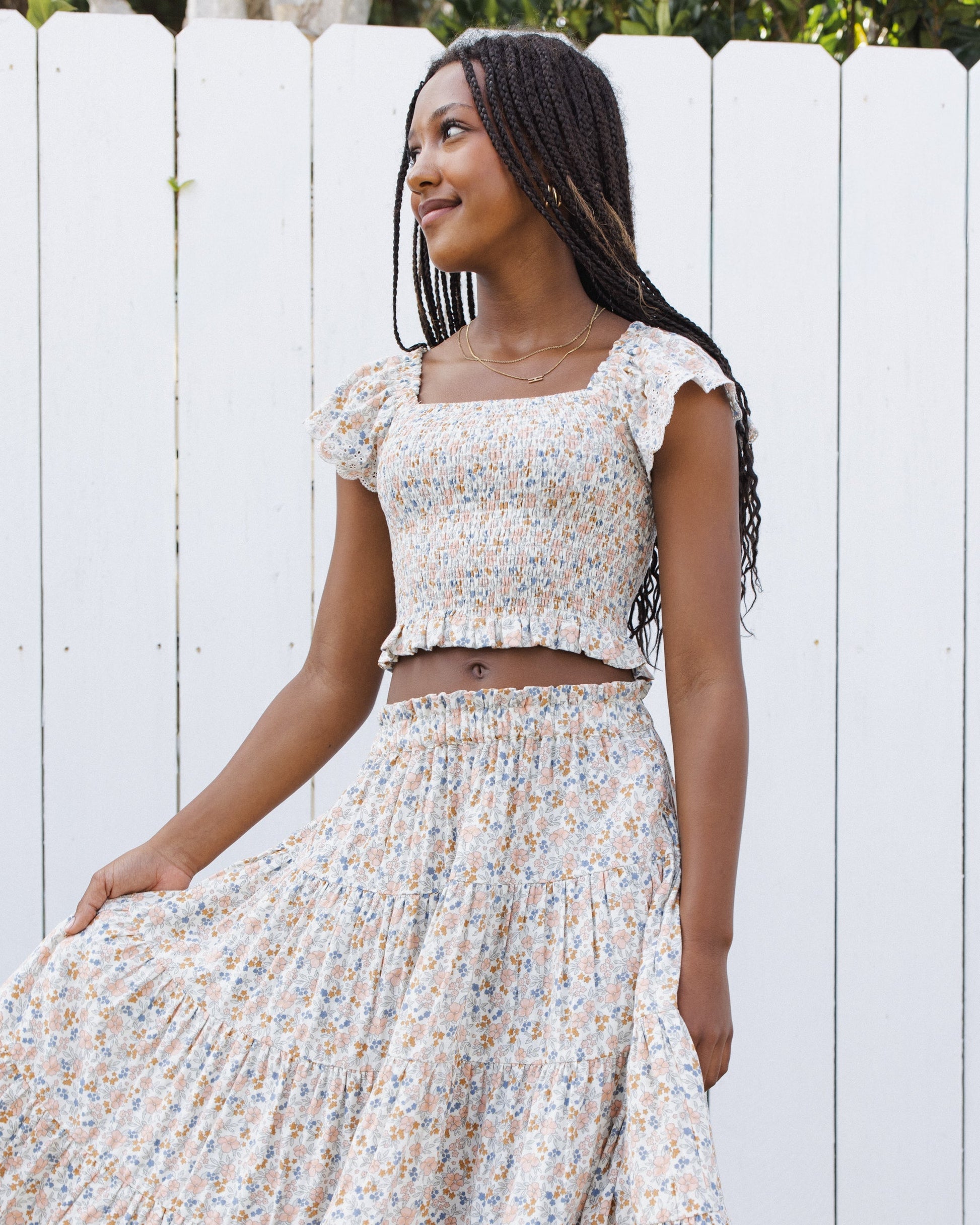 Teen Zayla Top Flower Fields