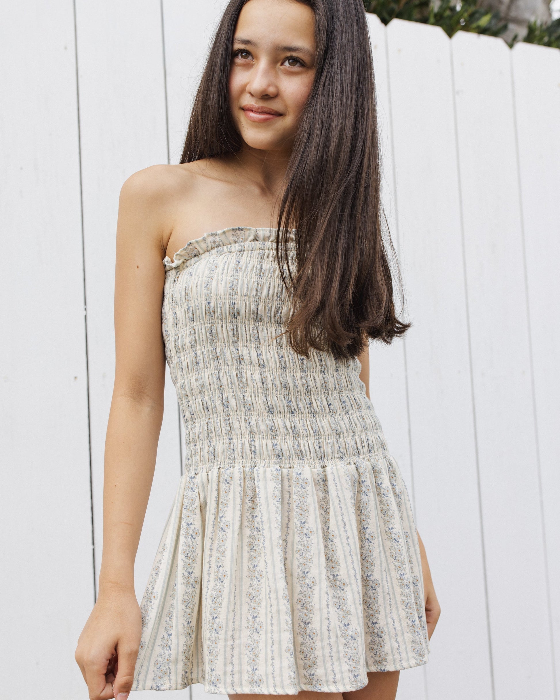 Teen Daria Mini Dress Blue Floral