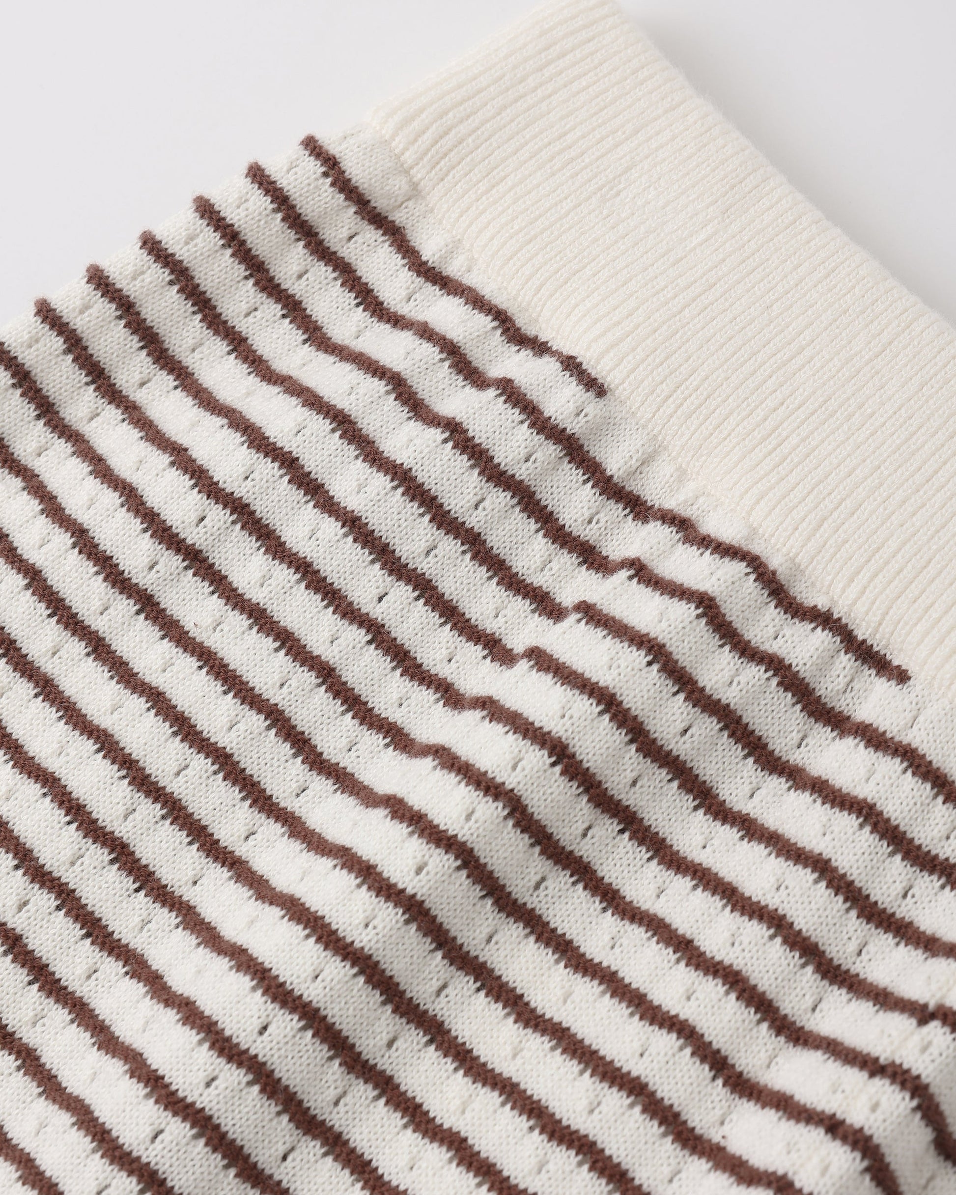 Teen Knit Wide Leg Pant Chocolate Stripe