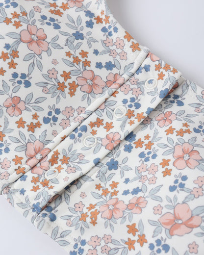 Teen Long Sleeve Bikini Set Flower Field