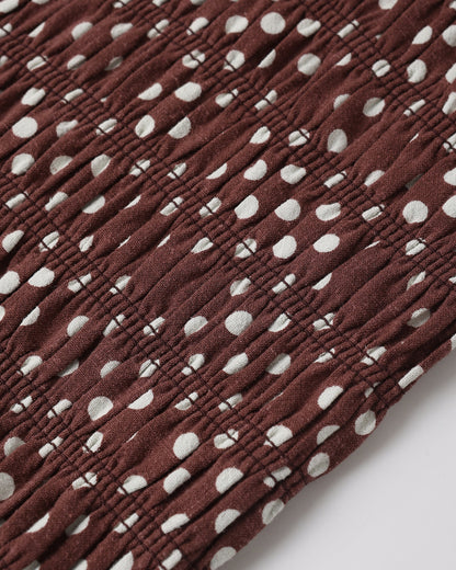 Teen Daria Mini Dress Chocolate Polka Dot