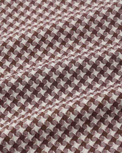 Women's Banded High Cut Bikini Bottom Chocolate Houndstooth