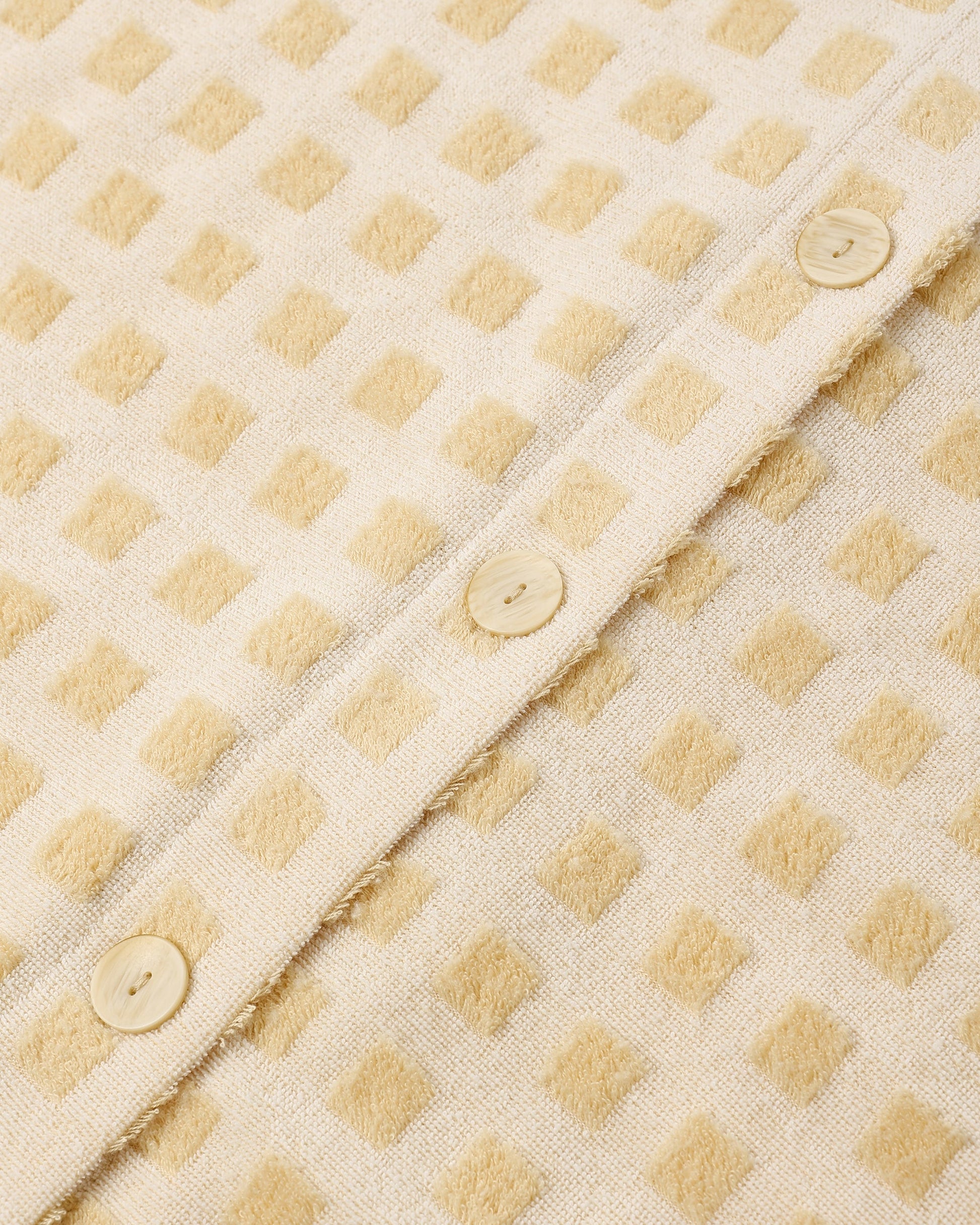 Women's Terry Cover Up Set Butterscotch Grid