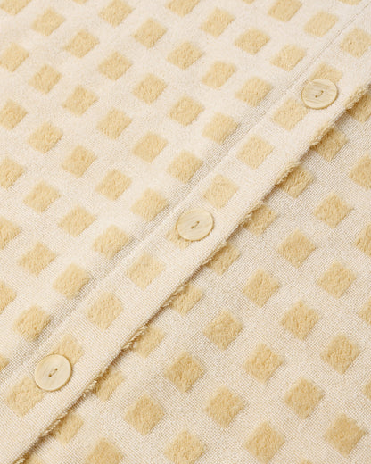 Women's Terry Cover Up Set Butterscotch Grid