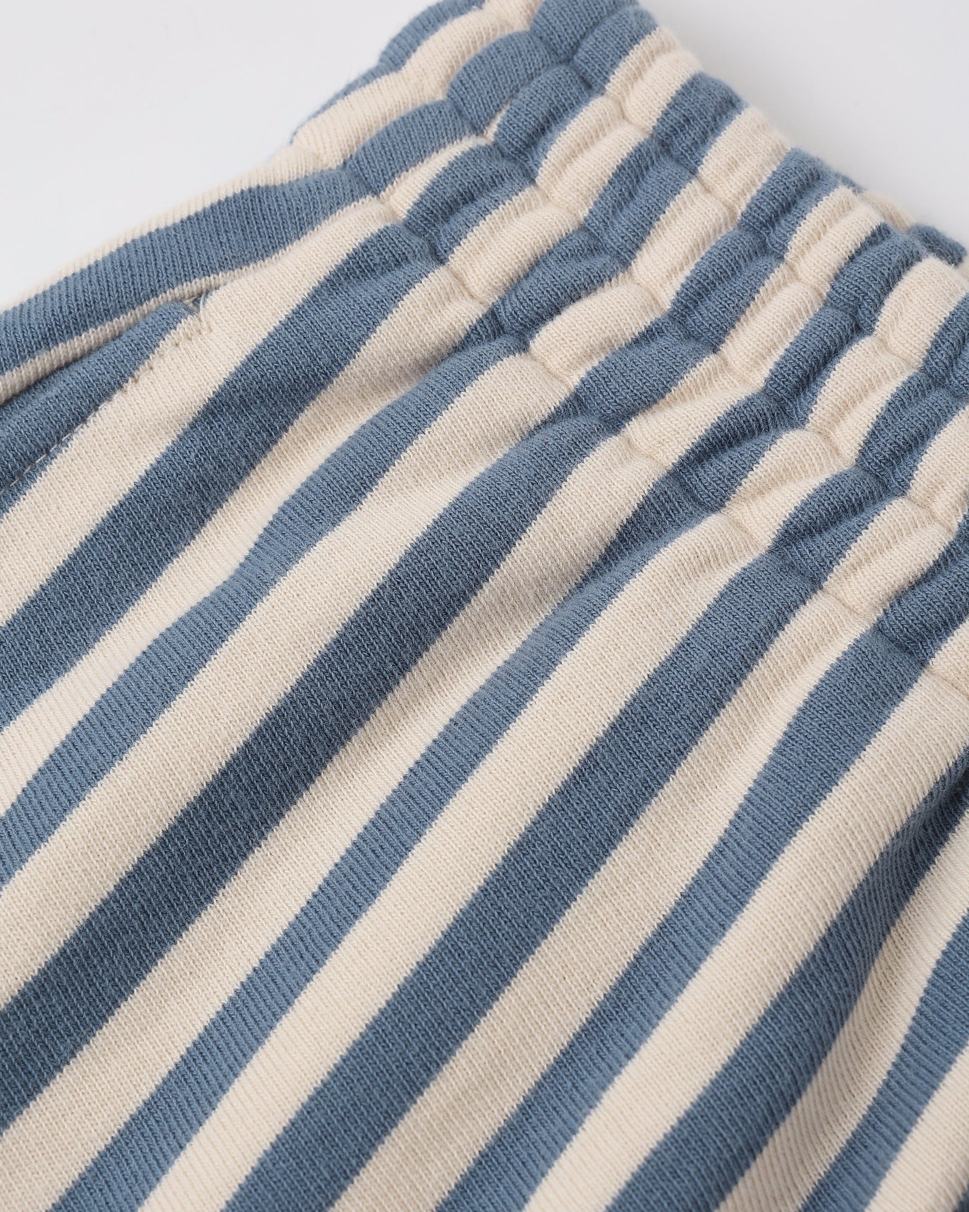 Women's Oversized Crew + Short Set Marine Stripe