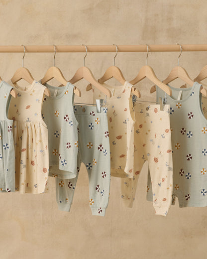 Tank + Slouch Pant Set Aquatic