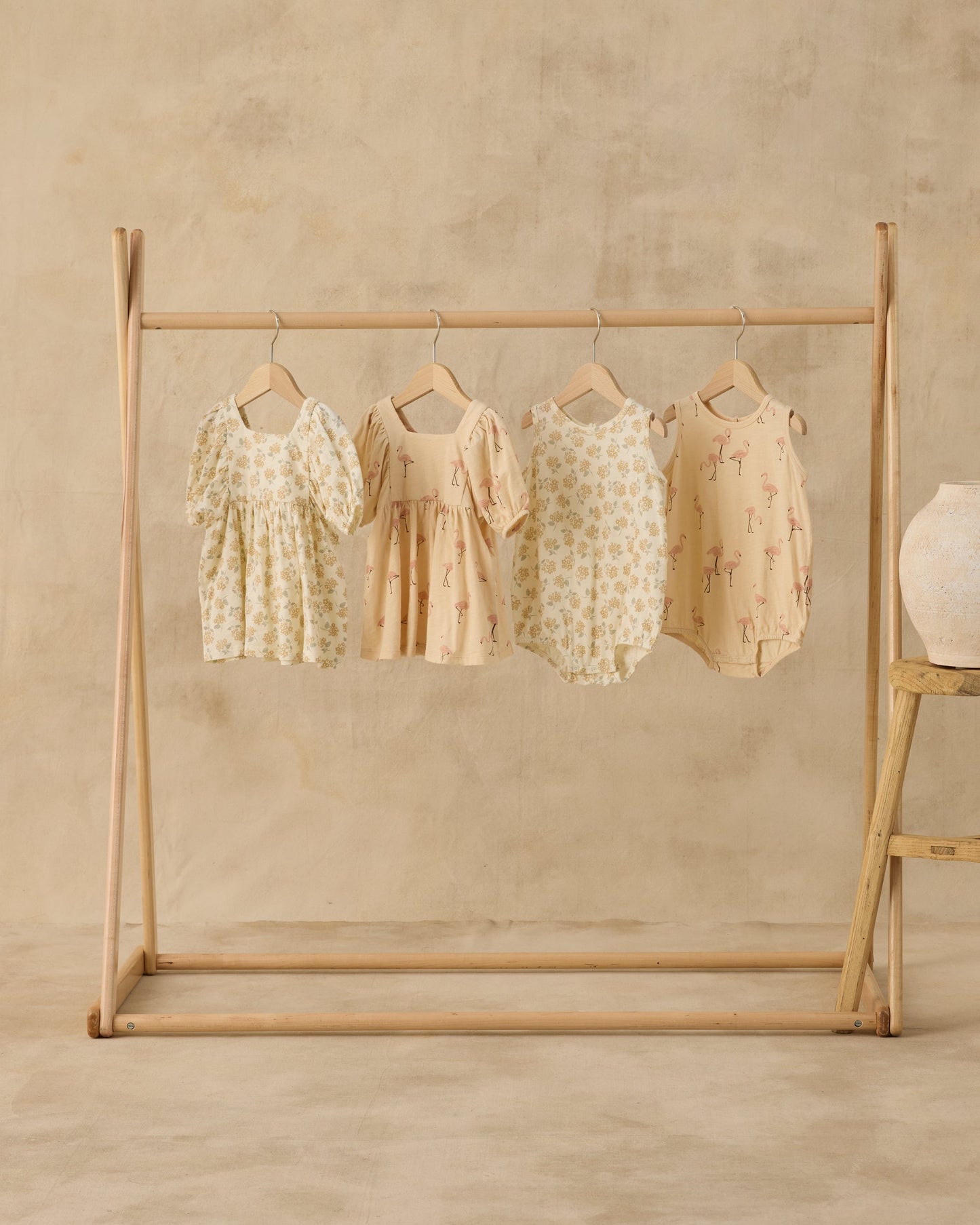 Bubble Onesie Yellow Ditsy