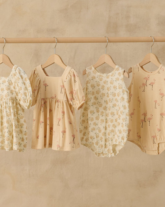 Bubble Onesie Yellow Ditsy